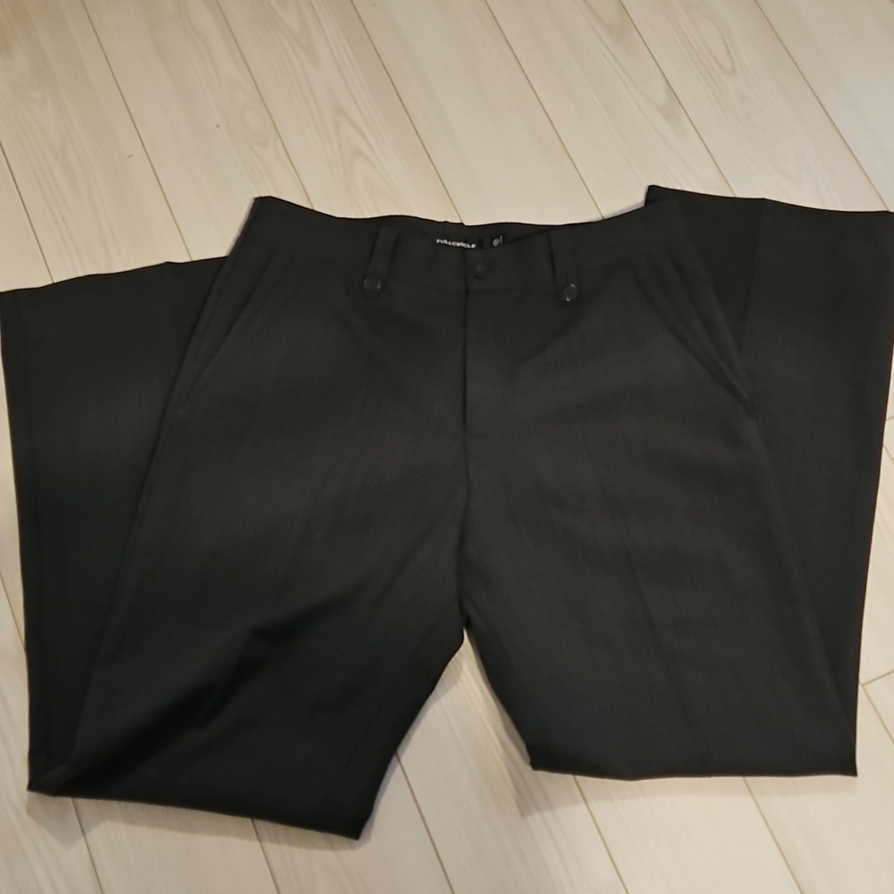 Full circle Mens Gray Wool blend Tuxedo Blazer (38) Pants (30) double breasted - Picture 8 of 9